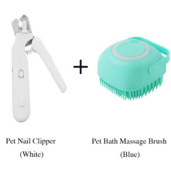 2 In 1 Pet Nail Clippers With Led Light Dog Cat Special Blood Line Scissors