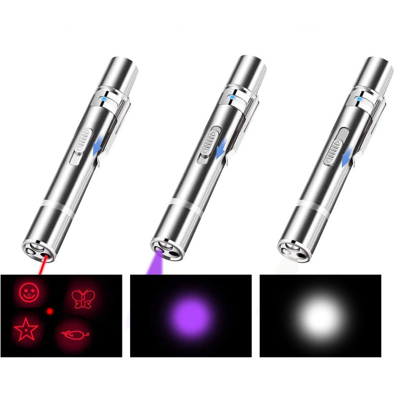 Laser Pointer Cat Toy, Red Dot LED Light Pointer Interactive Toys Indoor Cats Dogs,