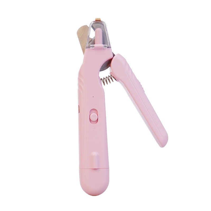 2 In 1 Pet Nail Clippers With Led Light Dog Cat Special Blood Line Scissors