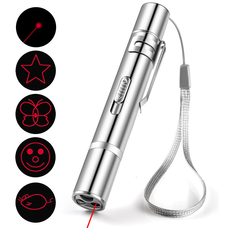 Laser Pointer Cat Toy, Red Dot LED Light Pointer Interactive Toys Indoor Cats Dogs,