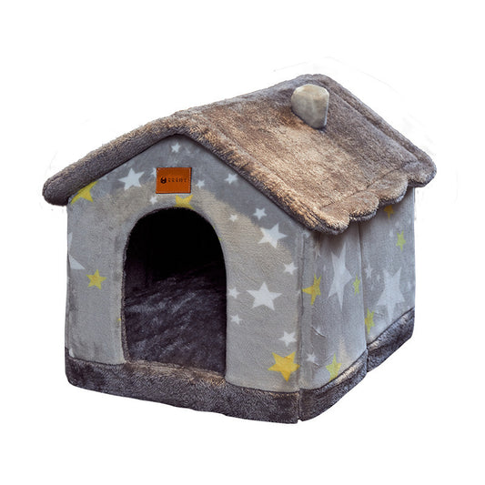 Foldable Warm Pet House – Dog & Cat Bed